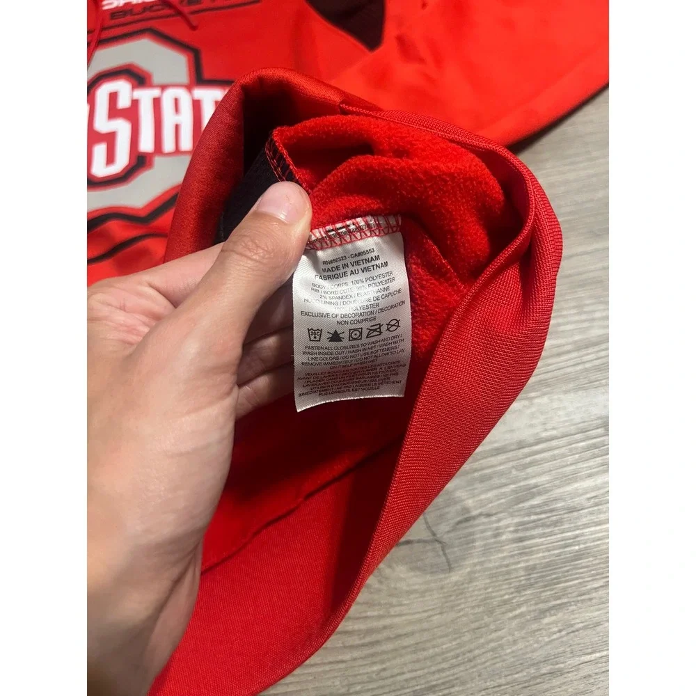 Nike Ohio State Buckeyes Men's Red Sideline Therma Hoodie Size Small